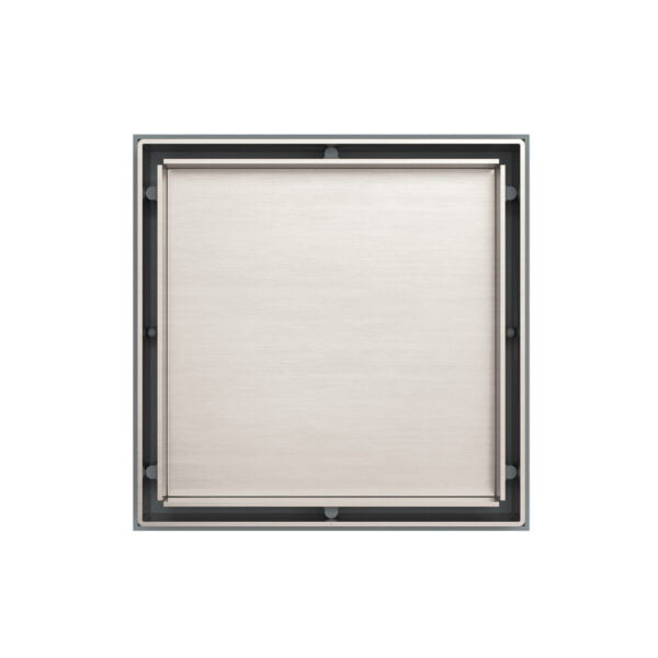 TILE INSERT FLOOR WASTE 100MM OUTLET BRUSHED NICKEL (NRFW002BN)