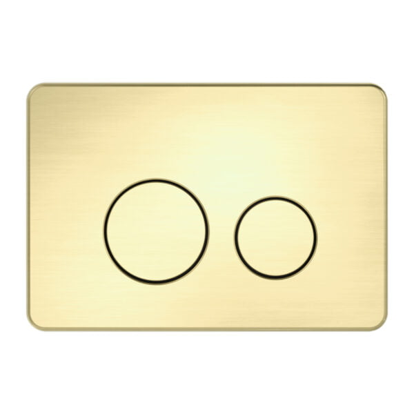 IN WALL TOILET PUSH PLATE BRUSHED GOLD (NRPL001BG)