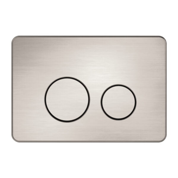 IN WALL TOILET PUSH PLATE BRUSHED NICKEL (NRPL001BN)