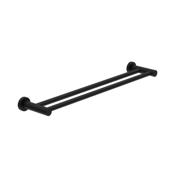 Dolce II DOUBLE TOWEL RAIL 800MM MATTE BLACK (NR2030dMB)