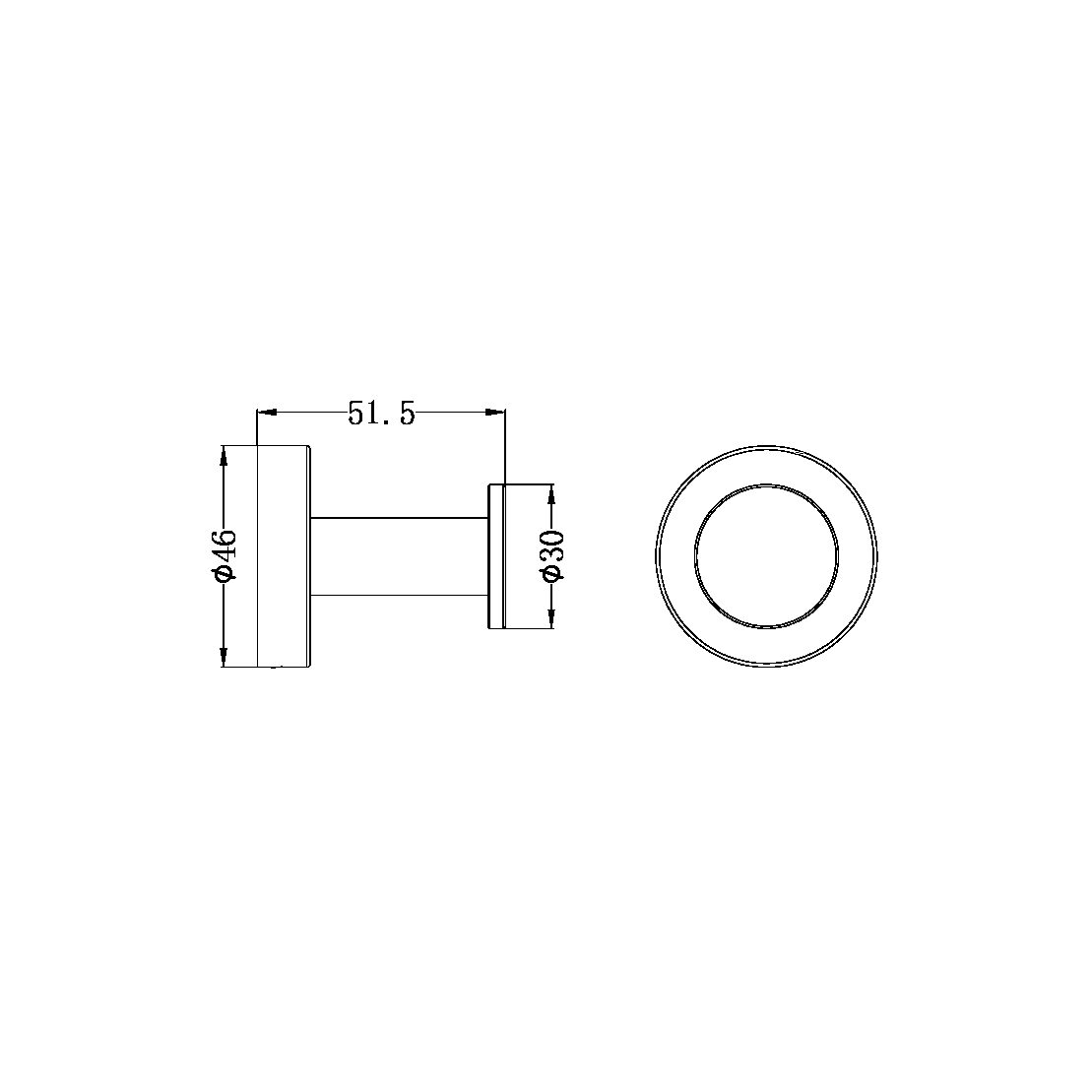 Dolce II ROBE HOOK CHROME (NR2082CH)