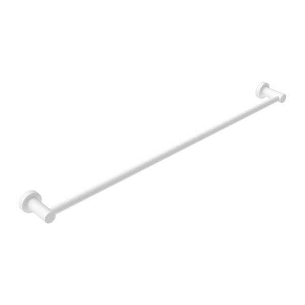 MECCA SINGLE TOWEL RAIL 800MM MATTE WHITE (NR1930MW)