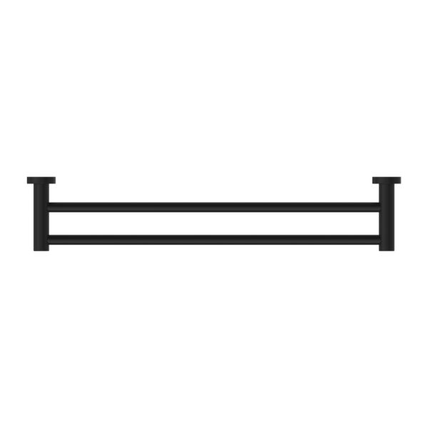 Dolce II DOUBLE TOWEL RAIL 600MM MATTE BLACK (NR2024dMB)
