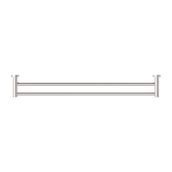 Dolce II DOUBLE TOWEL RAIL 800MM BRUSHED NICKEL (NR2030dBN)