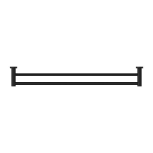 Dolce II DOUBLE TOWEL RAIL 800MM MATTE BLACK (NR2030dMB)
