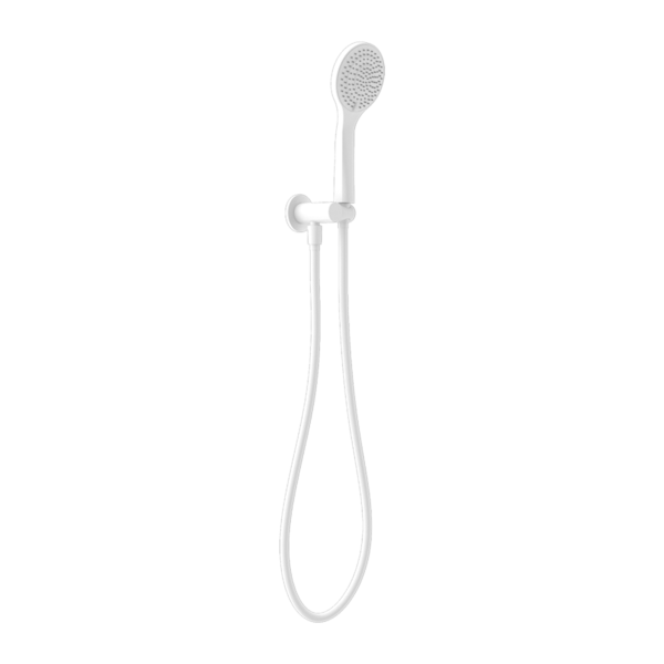 MECCA SHOWER BRACKET WITH AIR SHOWER MATTE WHITE (NR221905MW)