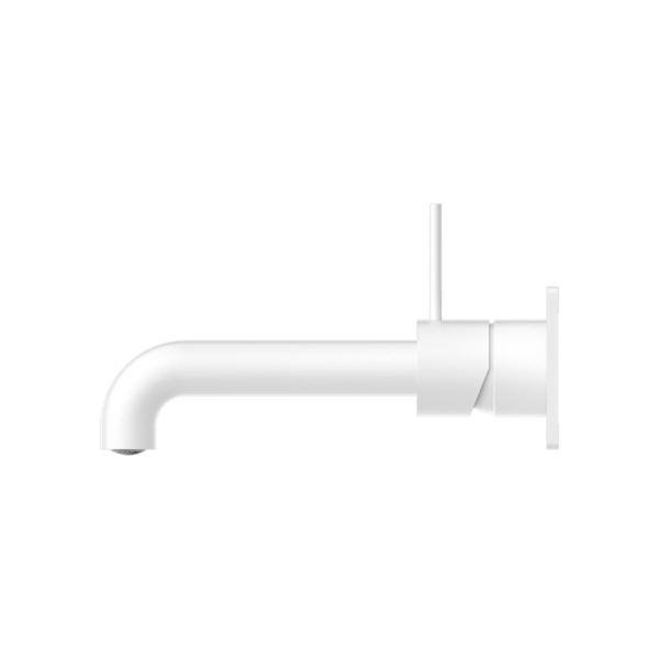 MECCA WALL BASIN/BATH MIXER HANDLE UP 120/160/185/230/260 MM SPOUT MATTE WHITE (NR221910b120/160/185/230/260 MW)