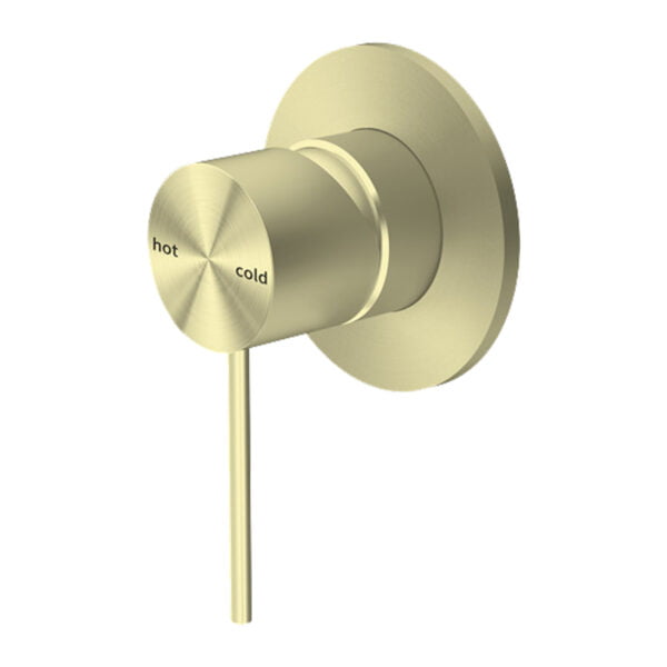 MECCA SHOWER MIXER VALVE KIT SINGLE HANDLE SHOWER VALVE BODY REPLACEMENT SINGLE FUNCTION ROUGH-IN VALVE BRUSHED GOLD (NR221911BG)