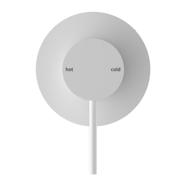 MECCA SHOWER MIXER VALVE KIT SINGLE HANDLE SHOWER VALVE BODY REPLACEMENT SINGLE FUNCTION ROUGH-IN VALVE MATTE WHITE (NR221911MW)
