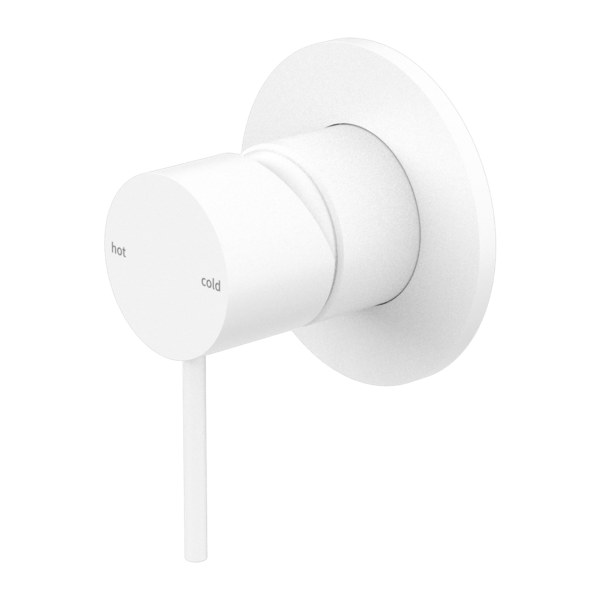 MECCA SHOWER MIXER VALVE KIT SINGLE HANDLE SHOWER VALVE BODY REPLACEMENT SINGLE FUNCTION ROUGH-IN VALVE MATTE WHITE (NR221911MW)