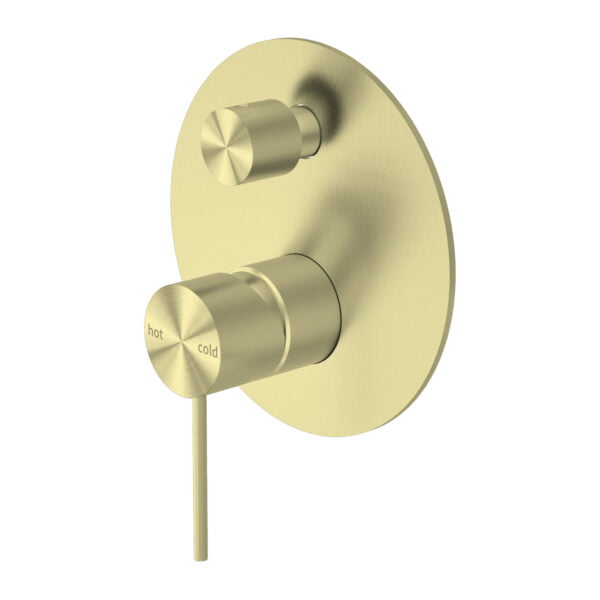 MECCA SHOWER MIXER WITH DIVERTOR SHOWER VALVE BRUSHED GOLD (NR221911aBG)