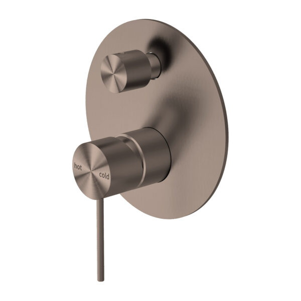 MECCA SHOWER MIXER WITH DIVERTOR SHOWER VALVE BRUSHED VALVE BRUSHED BRONZE (NR221911aBZ)