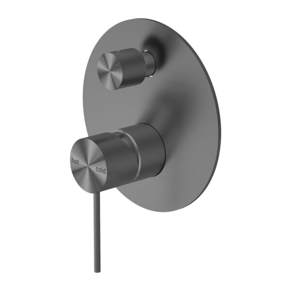 MECCA SHOWER MIXER WITH DIVERTOR SHOWER VALVE GUN METAL (NR221911aGM)
