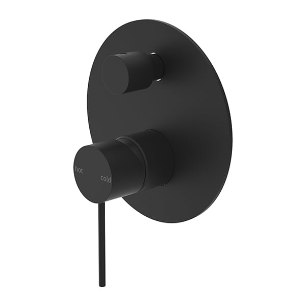 MECCA SHOWER MIXER WITH DIVERTOR SHOWER VALVE MATTE BLACK (NR221911aMB)