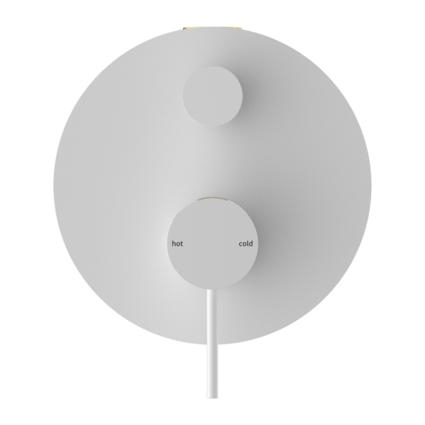 MECCA SHOWER MIXER WITH DIVERTOR SHOWER VALVE MATTE WHITE (NR221911aMW)
