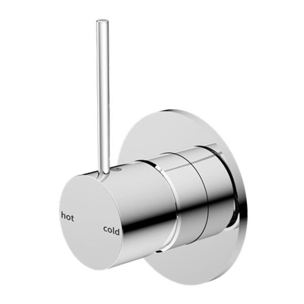 MECCA SHOWER MIXER VALVE KIT SINGLE HANDLE SHOWER VALVE BODY REPLACEMENT SINGLE FUNCTION ROUGH-IN VALVE HANDLE UP CHROME (NR221911bCH)