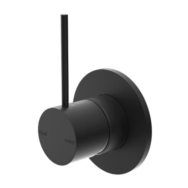 MECCA SHOWER MIXER VALVE KIT SINGLE HANDLE SHOWER VALVE BODY REPLACEMENT SINGLE FUNCTION ROUGH-IN VALVE HANDLE UP MATTE BLACK (NR221911bMB)