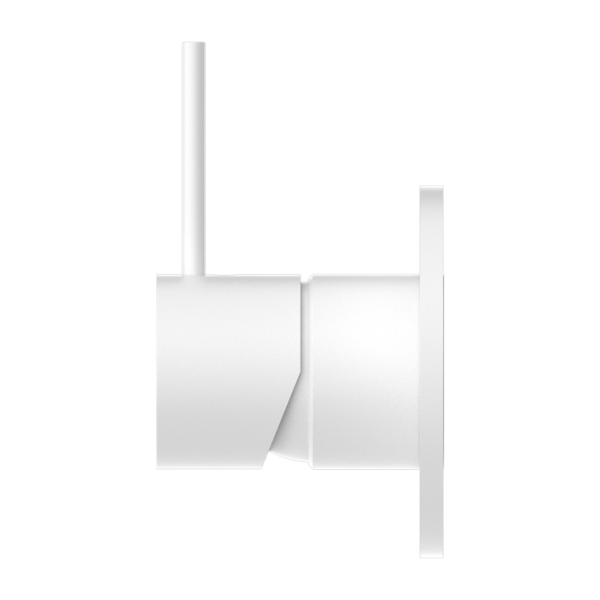 MECCA SHOWER MIXER VALVE KIT SINGLE HANDLE SHOWER VALVE BODY REPLACEMENT SINGLE FUNCTION ROUGH-IN VALVE HANDLE UP MATTE WHITE (NR221911bMW)