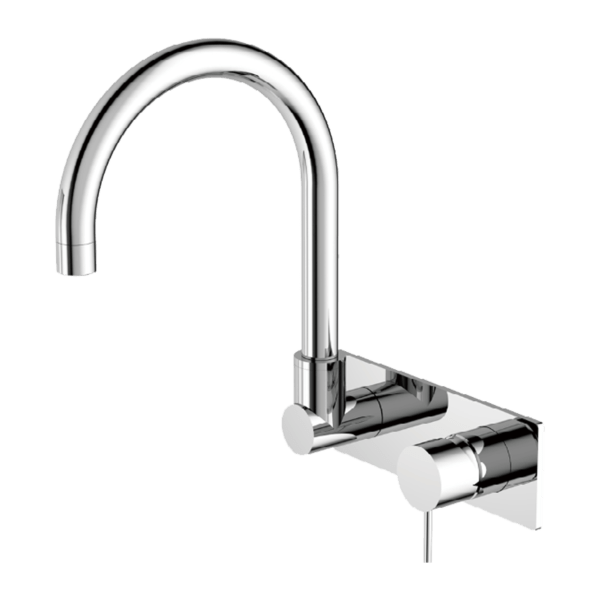 MECCA WALL BASIN/BATH MIXER SWIVEL SPOUT CHROME (NR221910qCH)
