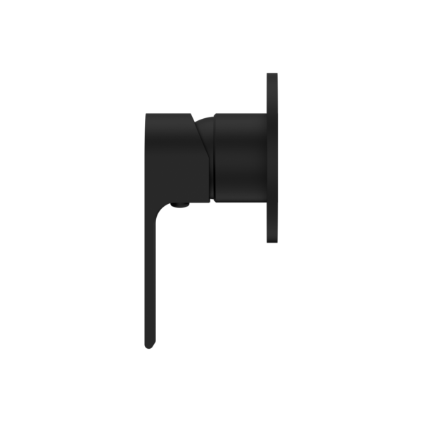 BIANCA SHOWER MIXER ROUND PLATE MATTE BLACK (NR321511dMB)