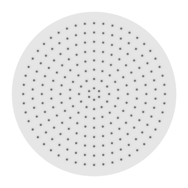 230MM AIR SHOWER HEAD MATTE WHITE (NR508076MW)