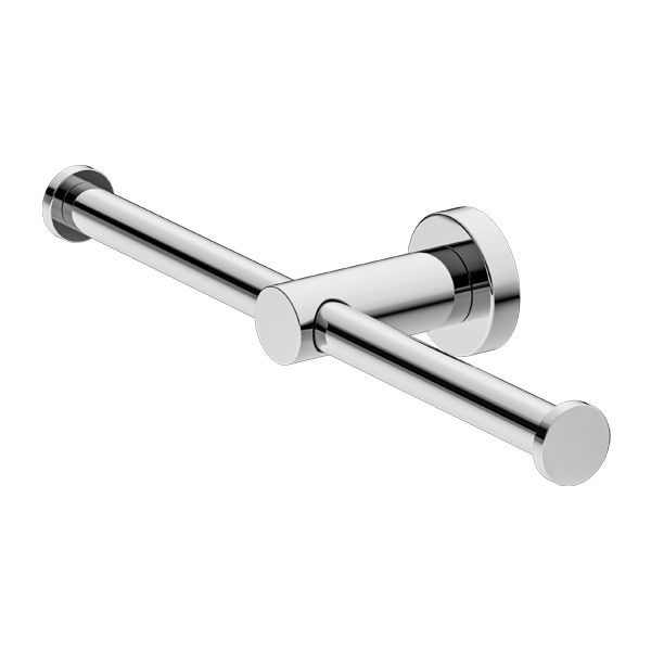 MECCA DOUBLE TOILET ROLL HOLDER CHROME(NR1986dCH)