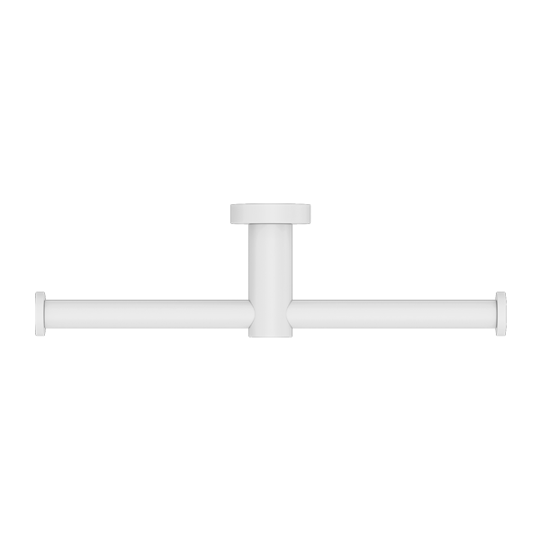 MECCA DOUBLE TOILET ROLL HOLDER MATTE WHITE (NR1986dMW)
