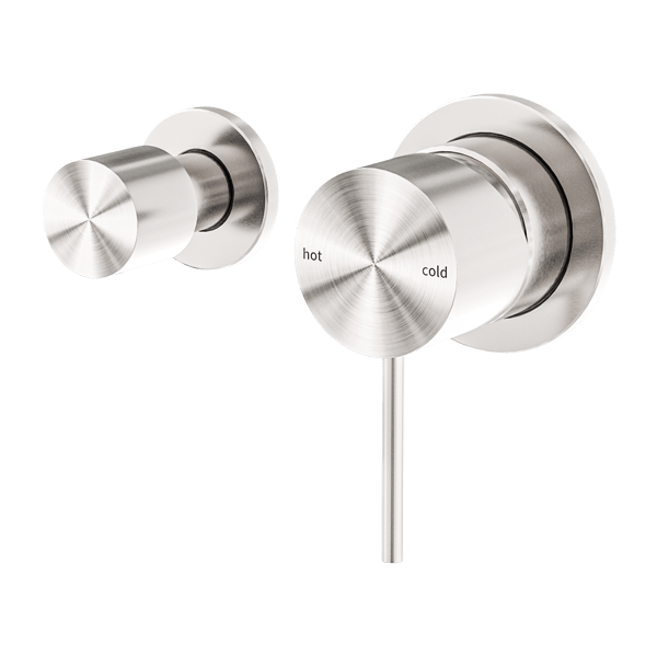 MECCA SHOWER MIXER WITH HORIZONTAL 2 WAY DIVERTOR SHOWER VALVE BRUSHED NICKEL (NR221911uBN)