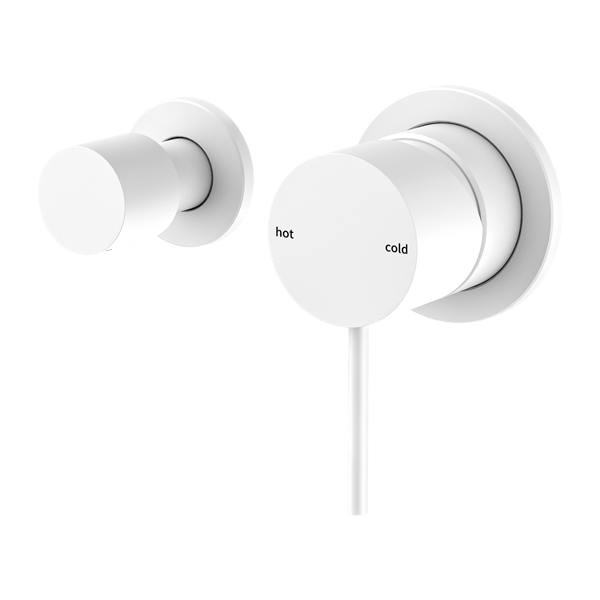 MECCA SHOWER MIXER WITH HORIZONTAL 2 WAY DIVERTOR SHOWER VALVE MATTE WHITE (NR221911uMW)