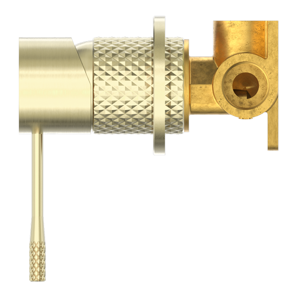 OPAL SHOWER MIXER WITH 60MM PLATE BRUSHED GOLD (NR251909hBG)