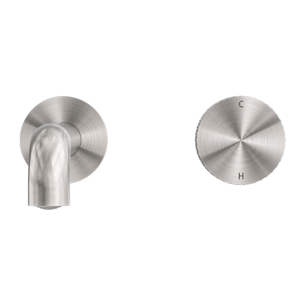 OPAL PROGRESSIVE WALL BASIN/BATH SET 120/160/185/230/260 MM SPOUT BRUSHED NICKEL (NR252007a120/160/185/230/260 BN)