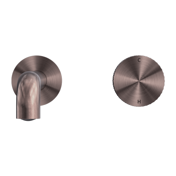 OPAL PROGRESSIVE WALL BASIN/BATH SET 120/160/185/230/260 MM SPOUT BRUSHED BRONZE (NR252007a120/160/185/230/260 BZ)