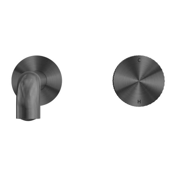OPAL PROGRESSIVE WALL BASIN/BATH SET 120/160/185/230/260 MM SPOUT GRAPHITE (NR252007a120/160/185/230/260 GR)