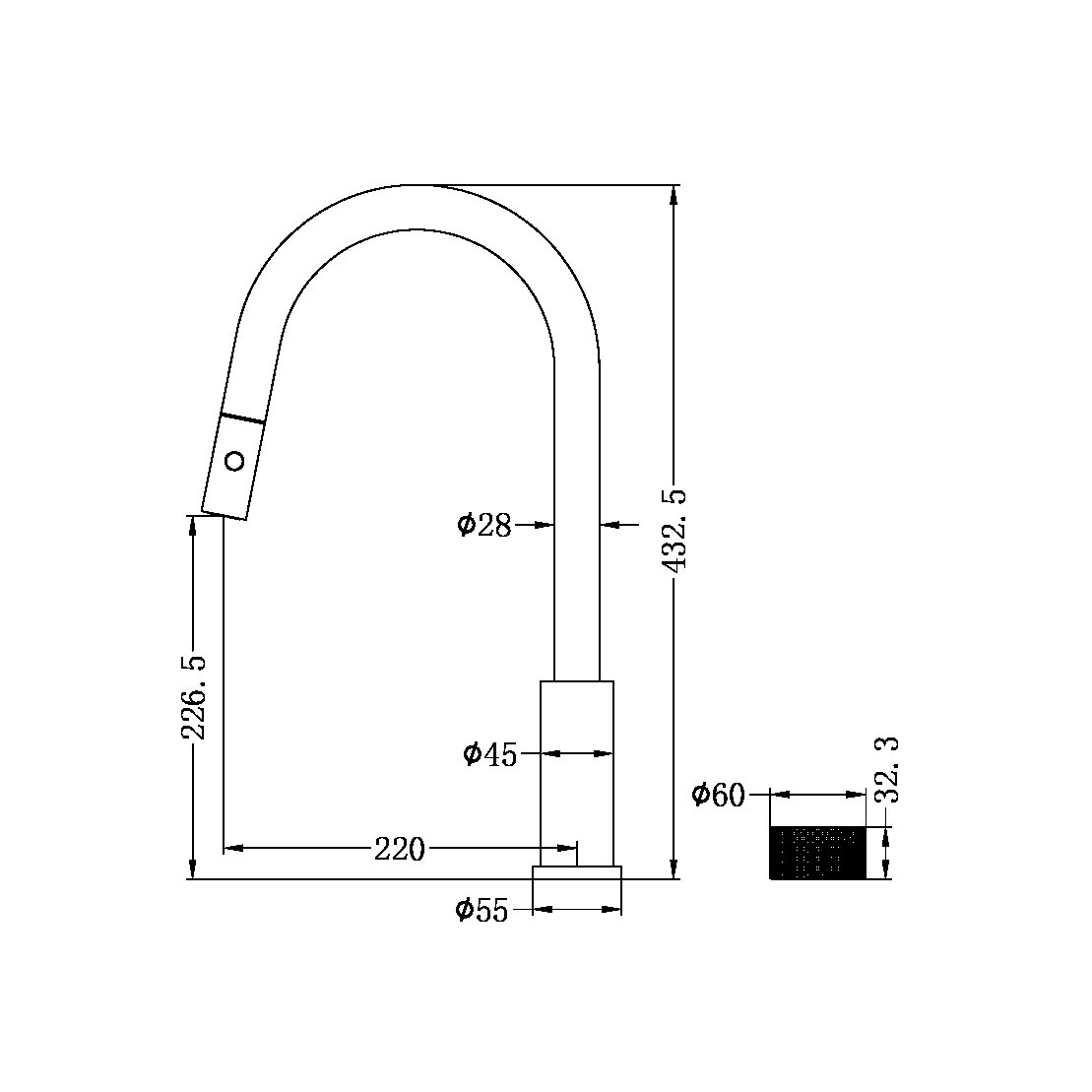 OPAL PROGRESSIVE PULL OUT KITCHEN SET GRAPHITE (NR252008GR)