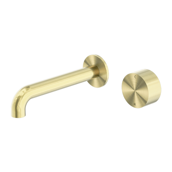 KARA PROGRESSIVE WALL BASIN/BATH SET 120/160/185/230/260 MM SPOUT BRUSHED GOLD (NR271907a120/160/185/230/260 BG)