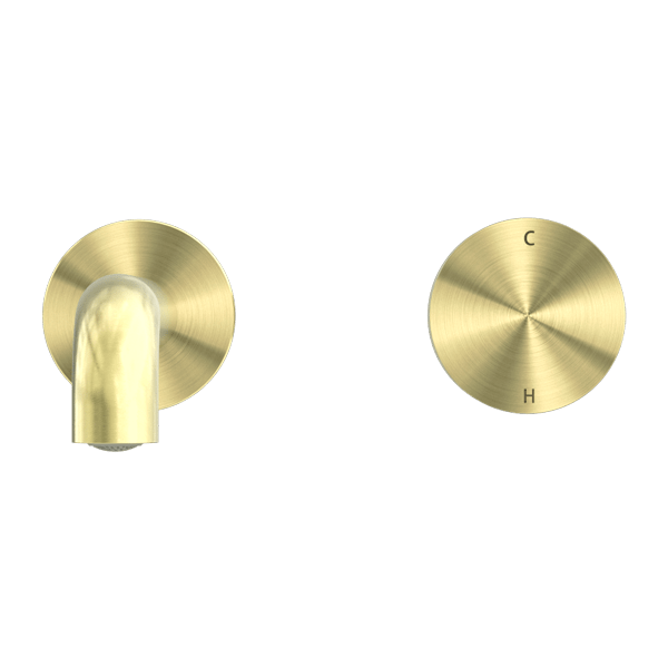 KARA PROGRESSIVE WALL BASIN/BATH SET 120/160/185/230/260 MM SPOUT BRUSHED GOLD (NR271907a120/160/185/230/260 BG)