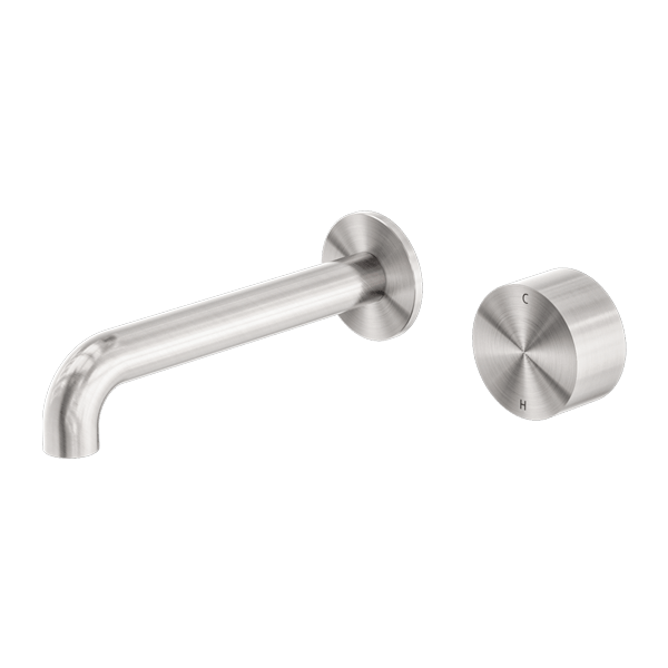 KARA PROGRESSIVE WALL BASIN /BATH SET 120/160/185/230/260 MM SPOUT BRUSHED NICKEL (NR271907a120/160/185/230/260 BN)