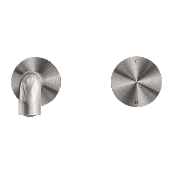 KARA PROGRESSIVE WALL BASIN /BATH SET 120/160/185/230/260 MM SPOUT BRUSHED NICKEL (NR271907a120/160/185/230/260 BN)