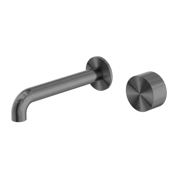 KARA PROGRESSIVE WALL BASIN/BATH SET 120/160/185/230/260 MM SPOUT GUN METAL (NR271907a120/160/185/230/260 GM)