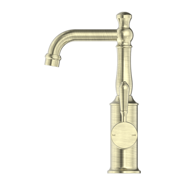 York Basin Mixer With Metal Lever Mixer Tap Faucet Single Handle Bathroom Faucet AGED BRASS (NR69210102AB)