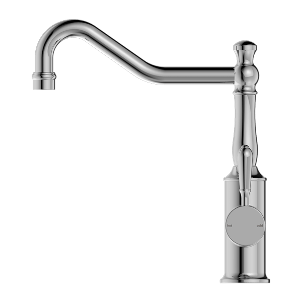 YORK KITCHEN MIXER HOOK SPOUT WITH METAL LEVER CHROME (NR69210702CH)