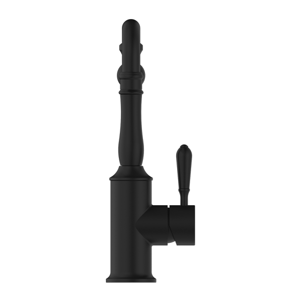 YORK KITCHEN MIXER HOOK SPOUT WITH METAL LEVER MATTE BLACK (NR69210702MB)