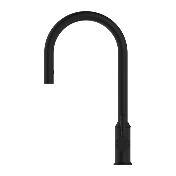 YORK PULL OUT SINK MIXER WITH VEGIE SPRAY FUNCTION WITH METAL LEVER MATTE BLACK (NR69210802MB)