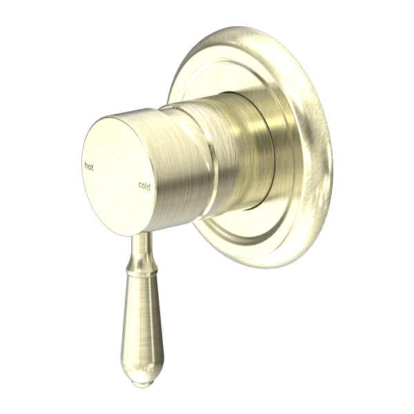 YORK SHOWER MIXER WITH METAL LEVER AGED BRASS (NR69210902AB)