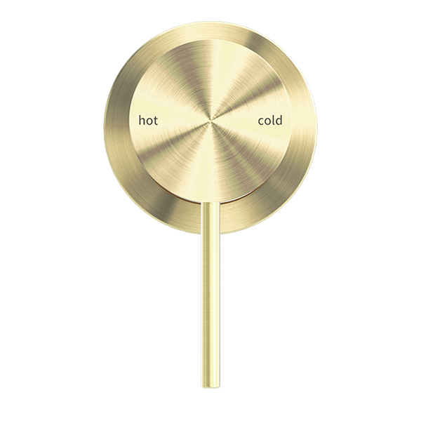 MECCA VALVE KIT SINGLE HANDLE SHOWER VALVE BODY REPLACEMENT SINGLE FUNCTION ROUGH-IN VALVE WITH 60MM PLATE BRUSHED GOLD (NR221911hBG)