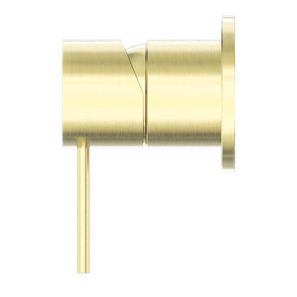 MECCA VALVE KIT SINGLE HANDLE SHOWER VALVE BODY REPLACEMENT SINGLE FUNCTION ROUGH-IN VALVE WITH 60MM PLATE BRUSHED GOLD (NR221911hBG)