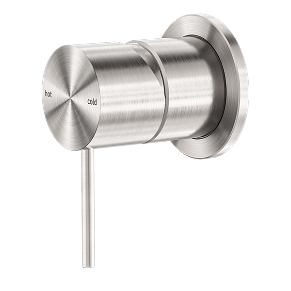 MECCA VALVE KIT SINGLE HANDLE SHOWER VALVE BODY REPLACEMENT SINGLE FUNCTION ROUGH-IN VALVE WITH 60MM PLATE BRUSHED NICKEL (NR221911hBN)