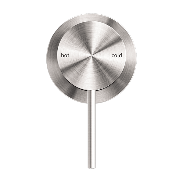 MECCA VALVE KIT SINGLE HANDLE SHOWER VALVE BODY REPLACEMENT SINGLE FUNCTION ROUGH-IN VALVE WITH 60MM PLATE BRUSHED NICKEL (NR221911hBN)