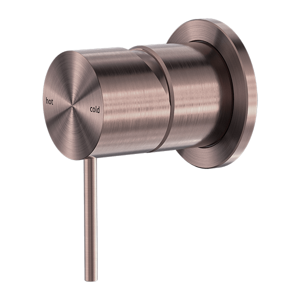MECCA VALVE KIT SINGLE HANDLE SHOWER VALVE BODY REPLACEMENT SINGLE FUNCTION ROUGH-IN VALVE WITH 60MM PLATE BRUSHED BRONZE (NR221911hBZ)