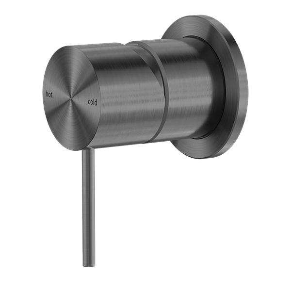 MECCA VALVE KIT SINGLE HANDLE SHOWER VALVE BODY REPLACEMENT SINGLE FUNCTION ROUGH-IN VALVE WITH 60MM PLATE GUN METAL (NR221911hGM)